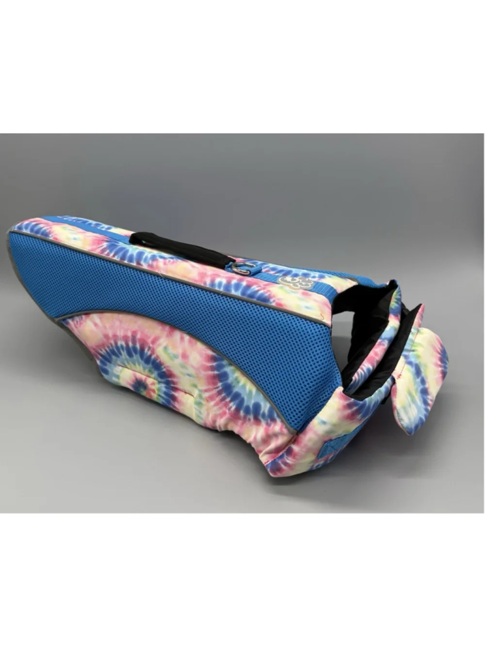 Canada Pooch Wave Rider Life Vest For Dogs Pink & Blue Tie Dye Size Large